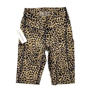 Pantaloncini bici Outdoor Voices stampa leopardata zoom 10 pollici taglia XS - Foto 1 di 8