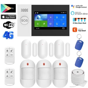 C15 TUYA WiFi+4G 3G GSM Smart Home Security Alarm System w/Touch Keypad PIR DOOR - Picture 1 of 20