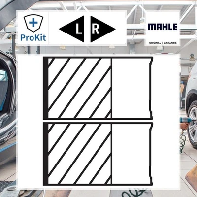 2x ORIGINAL® Mahle Kolbenringsatz für Citroën C3 II BERLINGO MULTISPACE C2 C3 - Bild 1 von 4