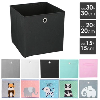 Aufbewahrungsbox Aufbewahrungs Regal Einschub Korb Box Stoff Faltbox Einteiler - Bild 1 von 4