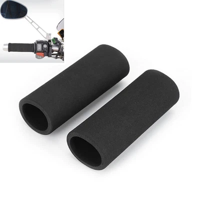 Handlebar Grips Covers Anti-slip Foam Protector Black For Motorcycle Handle Bar - Image 1 of 4