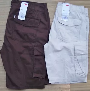 LEVI'S PANTALONCINI CARGO UOMO DUTY RATED COTONE TWILL VESTIBILITÀ RILASSATA AL GINOCCHIO LISTA $54 - Foto 1 di 11