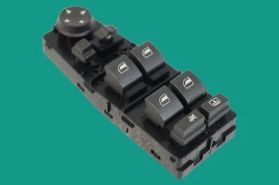 06-2008 bmw e66 e65 750li front left driver master window mirror glass switch - Image 1 of 4