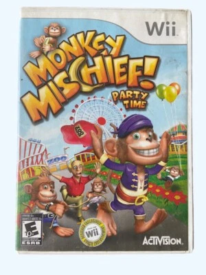 Monkey Mischief Party Time (Nintendo Wii, 2008). Tested W Manual Free Ship🇨🇦 - Image 1 of 4