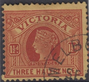 Stamp Victoria 1&1/2d red queen sideface cancelled to order September 1901, nice - Picture 1 of 2
