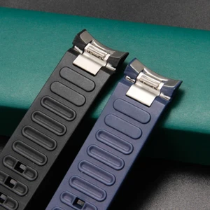 22 mm FKM Vulkanisiertes Kautschukband Uhrenarmband passend für IWC Aquatimer IW328802 IW376806 - Bild 1 von 8