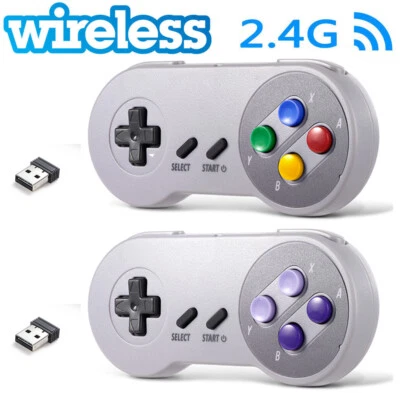 Wireless USB SNES Retro Controller Gamepad for PC MAC Raspberry Pi US SHIP - Image 1 of 4