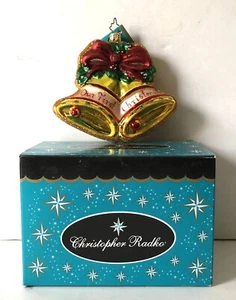 Vintage Christopher Radko Glas Ornament Our First Christmas NOS 2007 - Bild 1 von 10
