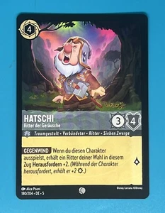 Lorcana Shimmering Skies Common Sneezy Noisy Knight 180/204 German - Picture 1 of 2