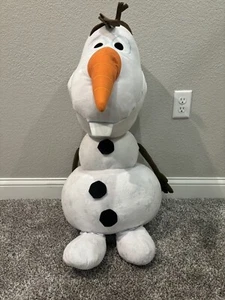 Disney 40" Olaf Frozen Snowman Plush Giant Large Snowflake Design EUC - Picture 1 of 7