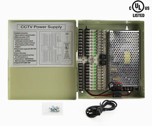 18 Outputs 12A 12V DC CCTV Distribution Power Supply 4 Security Camera UL Listed - Picture 1 of 5