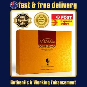 VitaMax Natural Energy Coffee for Men - 10 Sachets, High Strength Herbal Blend - Picture 1 of 5