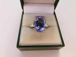 Gemporia 6,79ct blau Farbwechsel Fluorit Sterlingsilber Ring N 1/2 - Brandneu mit Etikett - Bild 1 von 6