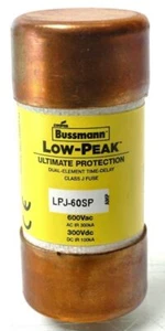 Cooper Bussmann Sicherungseinsatz LOW-PEAK LPJ-60SP TIME-DELAY FUSE - Bild 1 von 1