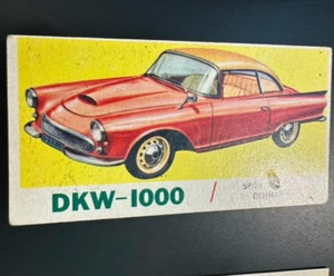 1961 Topps Sports Cars # 40 DKW-1000 (VG 2 PIN HOLES