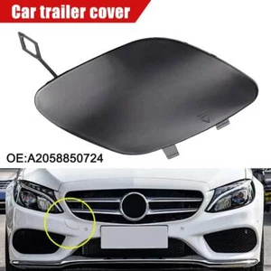 Front Bumper Tow Hook Eye Cover Cap Fit For Mercedes Benz C-Class C300 C400 W205 - Picture 1 of 10