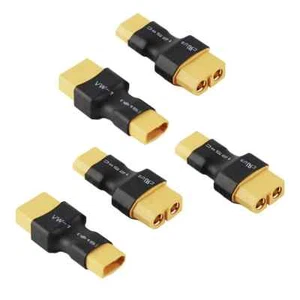 5Pcs Male XT-30 to Female XT-60 Wireless Connector Adapter Turnigy Drone FPV US - Picture 1 of 1