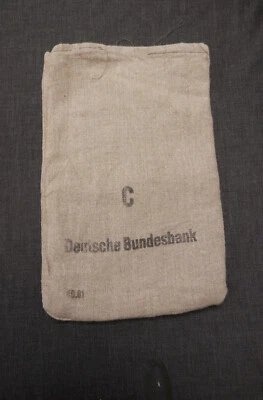 4 X GELDSACK B /C Upcycling DEUTSCHE BUNDESBANK  14€  UVP mit Fehlern - Bild 1 von 4