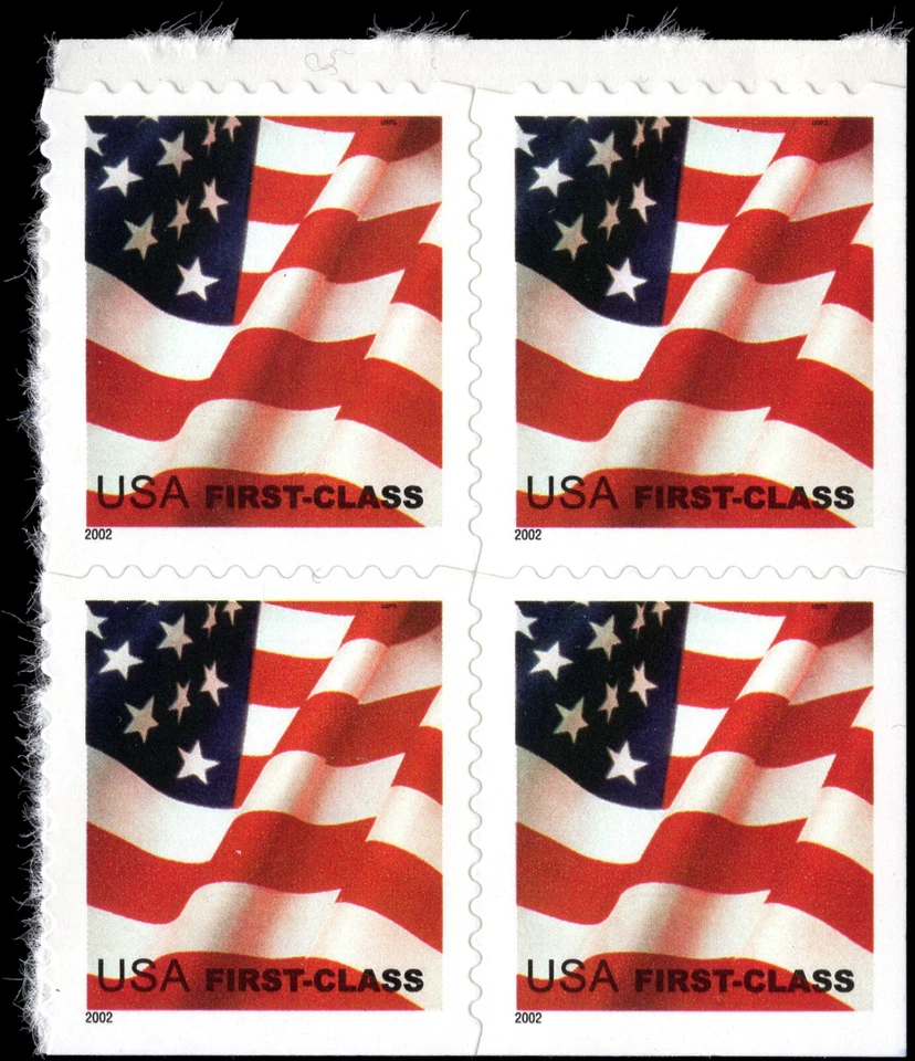 US Scott # 3624, Flag, Block of (4) 2002 37¢ Stamps, MNH - Image 1 of 1