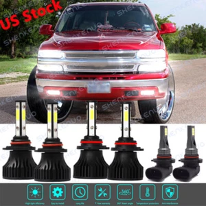 For Silverado 1500 2500 HD 2004-2006 Mini LED Headlight + Fog Light Bulbs - Picture 1 of 11