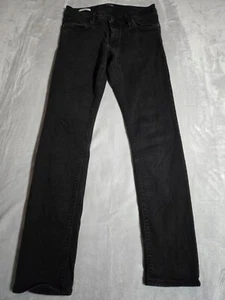 Jack & Jones Men's Denim Jeans Size 32 x 34 Black Slim / Gleen Skinny Pants - Picture 1 of 12