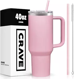 40Oz Tumbler with Lid and Straw L Reusable Spill Proof Double Wall Insulated Sta - Picture 1 of 6