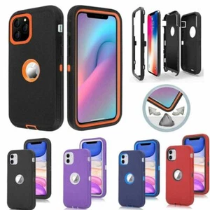 Für iPhone 12 Mini 11 Pro X XR Max 6 7 8 Plus Stoßfeste Hülle + Displayschutz - Bild 1 von 31