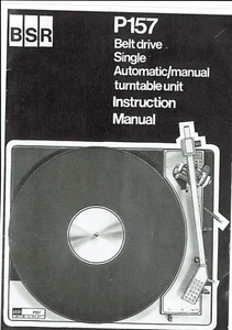 BSR Bedienungsanleitung user manual für P 157 englisch Copy - Picture 1 of 1