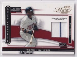Torii Hunter 2003 Playoff A Piece of the Game Relic Twins |1123
