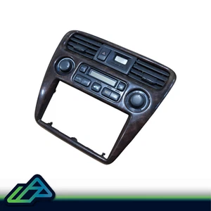 1998-2002 Honda Accord Front AC Heat Climate Control Digital Woodgrain Panel - Picture 1 of 6