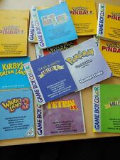 Gameboy  Color DS Spielanleitungen pokemon Zelda Mario Auswahl
