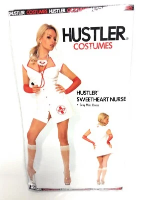 Hustler Womens Sexy Sweetheart Nurse Halloween Adult Dress Up Costume S / M - Image 1 of 3
