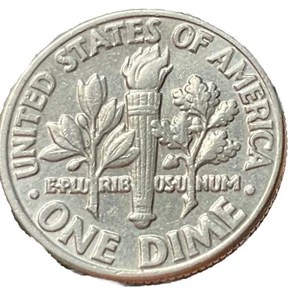 1985 P Roosevelt Dime Error Coin-Doubling On Reverse Side/Very Nice Error Coin - Picture 1 of 7