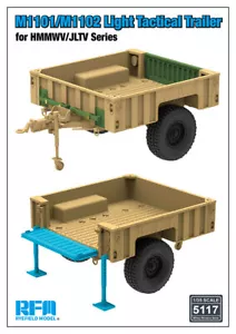 Remolque táctico ligero Rye Field modelo 1/35 M1101/M1102 para serie HMMWV/JLTV - Imagen 1 de 1