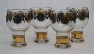 Federal Glass MCM Set of 4 Cera Sports Glasses Golf Tennis Football Baseball - Picture 1 of 5