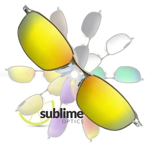 POLARIZED Metallic Yellow Gold Replacement Lenses For Oakley Whisker - Foto 1 di 4