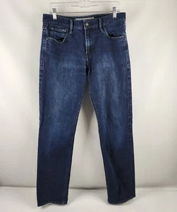 Express Jeans Mens 32x33 Blue Kingston Classic Fit Straight Leg Denim - Picture 1 of 10