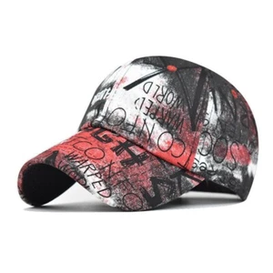 Fashion Men Women Colorful Graffiti Baseball Cap Adjustable Funny Hip Hop Hat - Picture 1 of 1