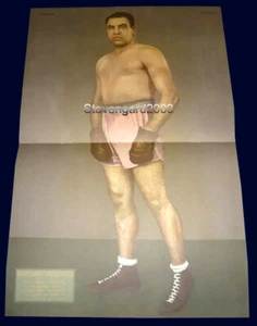 PAOLINO UZCUDUN - ESPAÑA - Póster Original Boxeo 45 x 30 cm Argentina 1934 - Imagen 1 de 1