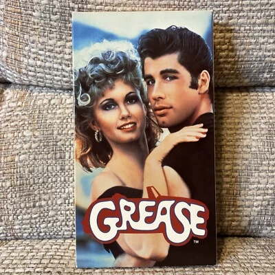Grease (VHS, 1977) John Travolta, Olivia Newton-John Good - Image 1 of 4