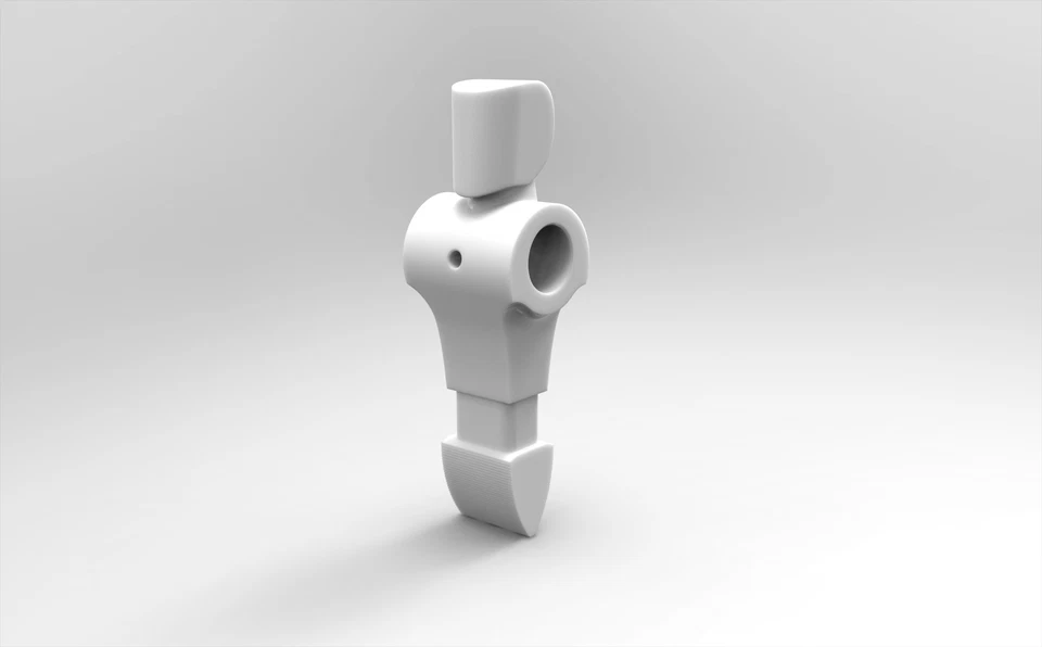 Ullrich-Sport Tischfussball Kicker Figur "Soccer Pro mit Gewicht - weiss"