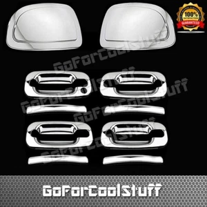 For Cadillac Escalade 02-06 4Drs Handle W/O Pskh+Mirror Cap Chrome Covers - Bild 1 von 3