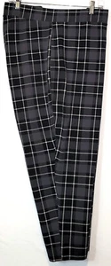 Leggings TORRID lunghezza intera grigio nero bianco a quadri misto cotone misura 6 6X 30 - Foto 1 di 8