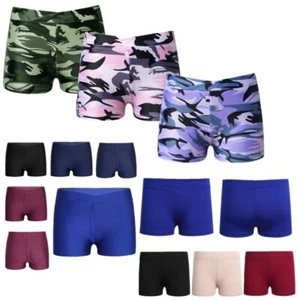 Kid Girls Yoga Short Pants Gymnastic Dance Sports Shorts Bottoms Strechy Clothes - Picture 1 of 34