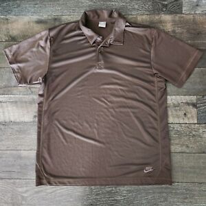 Vintage 90s Nike Performance Golf Polo Shirt Brown Men's XL Gray Tag 