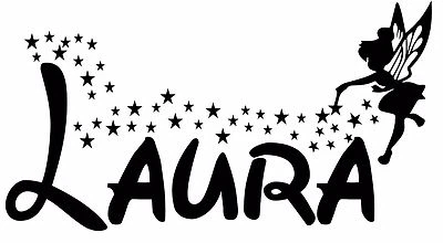 PERSONALISED DISNEY STYLE CUSTOM NAME VINYL WALL STICKER DECAL  Kids Room - image 1 of 4