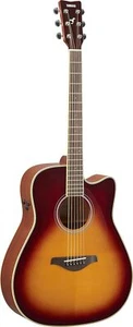 Yamaha FGC-TA BS Trans Acoustic Guitar Brown Sunburst - Picture 1 of 5