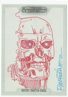 Terminator Salvation Topps 2009 1/1 Artist Sketch Card Randy Martinez - Image 1 of 2