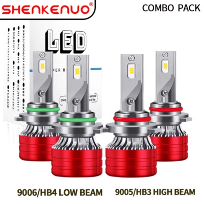 For Honda Civic 1988 1989-1991 LED Headlight Hi-Lo Beam Bulbs 6000K Bright White - Image 1 of 4