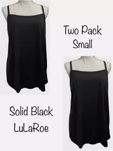 Lularoe Small Essential Cami - Solid Black - Two Pack Silky - Picture 1 of 2